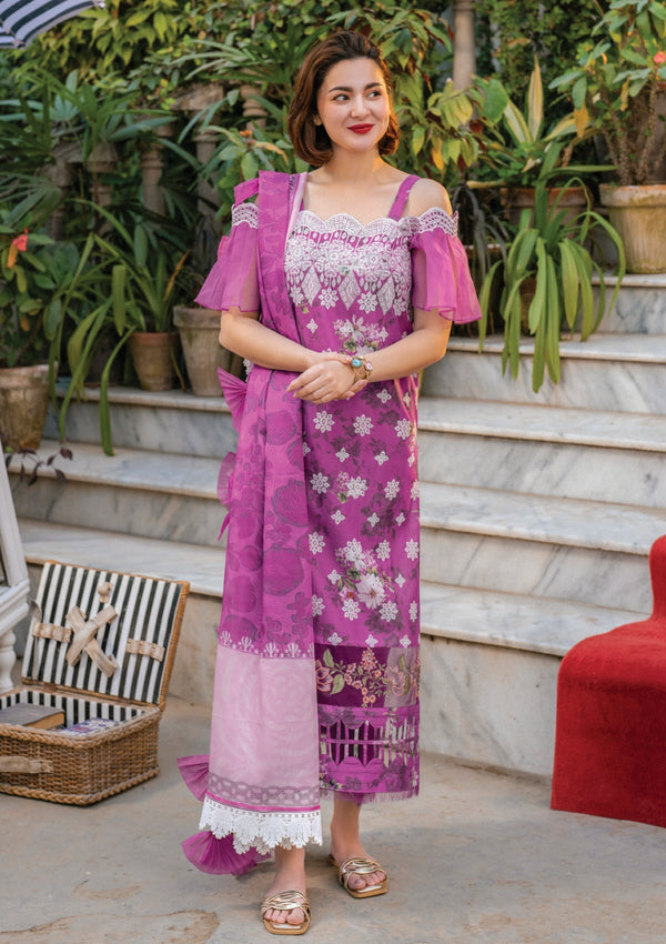 KHADDAR-3PC WITH KHADDAR PRINTED SHIRT & TROUSER-933